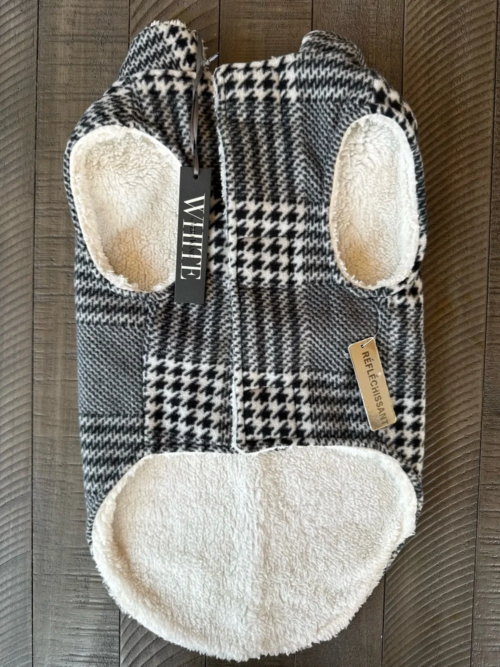 Barkley & Finn Plaid Pet Sherpa Lined Coat Size Large (NWT)